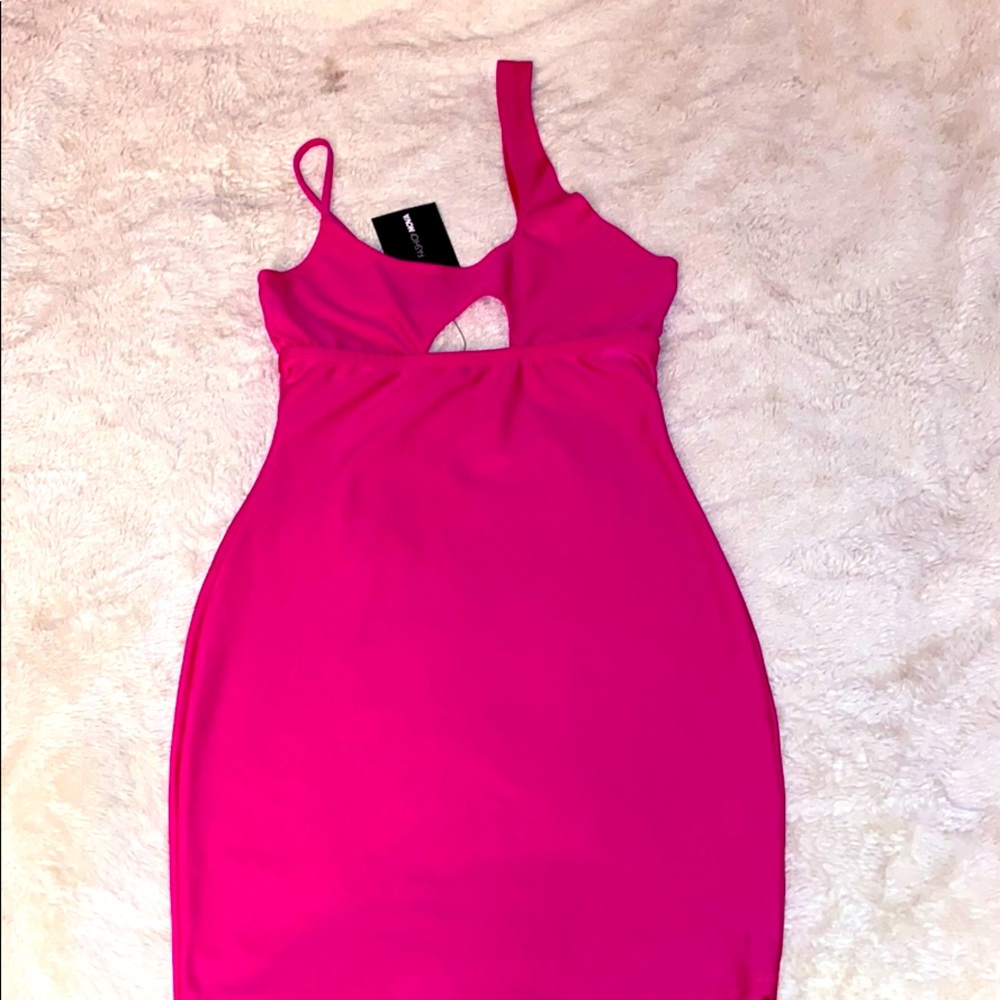 Hot pink dress